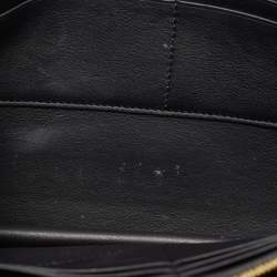 Celine Navy Blue/Black Croc Embossed and Leather Pocket Envelope Chain Clutch