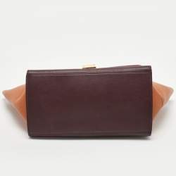 Pre Owned حقيبة سيلين ترابيز سويدي وجلد نقشة التمساح رصاصي متوسطة بيد علوية