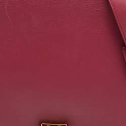 Pre Owned حقيبة سيلين ترابيز سويدي وجلد نقشة التمساح رصاصي متوسطة بيد علوية