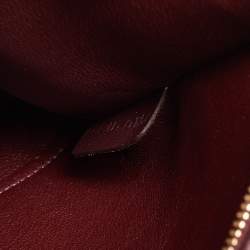 Pre Owned حقيبة سيلين ترابيز سويدي وجلد نقشة التمساح رصاصي متوسطة بيد علوية