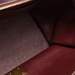 Pre Owned حقيبة سيلين ترابيز سويدي وجلد نقشة التمساح رصاصي متوسطة بيد علوية