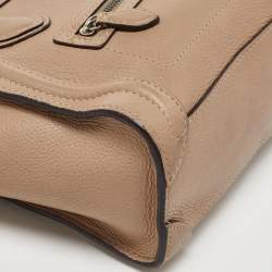 مملوكة مسبقًا Céline Beige Leather Nano Luggage Tote