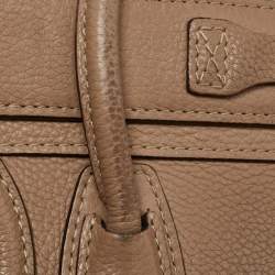 مملوكة مسبقًا Céline Beige Leather Nano Luggage Tote