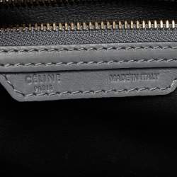Pre Owned Celine Grey Leather Mini Luggage Tote