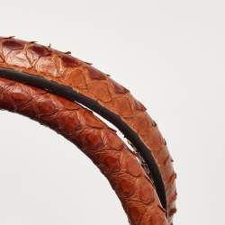 Pre Owned Celine Tan Python Medium Phantom Luggage Tote 