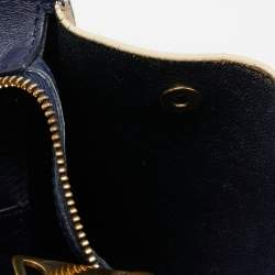 Celine Tri Color Python and Leather Medium Trapeze Top Handle Bag
