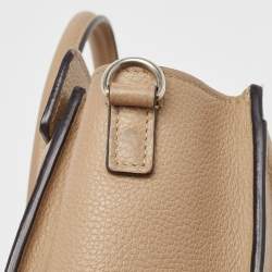 Pre Owned Céline Taupe Leather Nano Luggage Tote