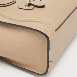 Pre Owned Céline Taupe Leather Nano Luggage Tote