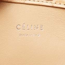Pre Owned Celine Beige Python Medium Phantom Luggage Tote