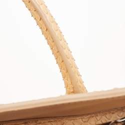 Pre Owned Celine Beige Python Medium Phantom Luggage Tote