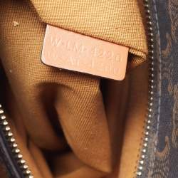 Pre Owned Celine Brown Triomphe Canvas and Leather Small Vertical Cabas Tote 