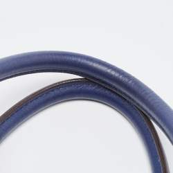 Pre Owned Celine Blue Leather Medium Phantom Luggage Tote