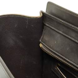 Pre Owned Celine Tri Color Leather Micro Luggage Tote