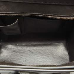 Pre Owned Celine Tri Color Leather Micro Luggage Tote