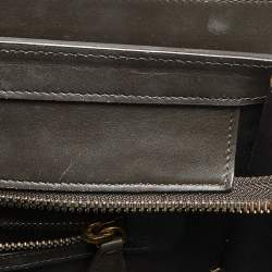 Pre Owned Celine Tri Color Leather Micro Luggage Tote