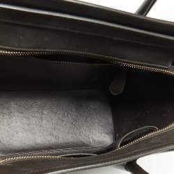 Pre Owned Celine Tri Color Leather Micro Luggage Tote