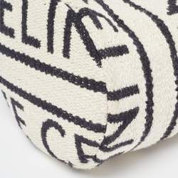 Pre Owned Celine Tricolor Canvas and Leather Striped Teen Drawstring Bag