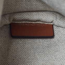 Pre Owned Celine Tricolor Canvas and Leather Striped Teen Drawstring Bag