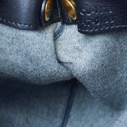 Pre Owned Celine Black Leather Trio Crossbody Bag