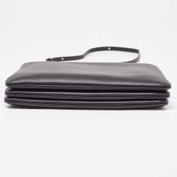 Pre Owned Celine Black Leather Trio Crossbody Bag