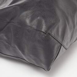 Pre Owned Celine Black Leather Vertical Cabas Tote