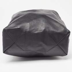 Pre Owned Celine Black Leather Vertical Cabas Tote