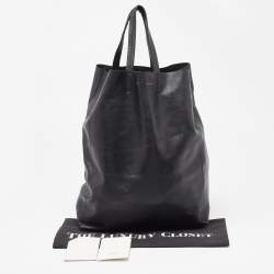 Pre Owned Celine Black Leather Vertical Cabas Tote