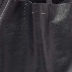 Pre Owned Celine Black Leather Vertical Cabas Tote