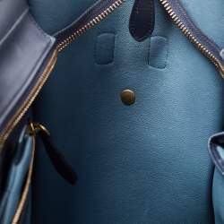 Pre Owned Celine Multicolor Leather Mini Luggage Tote