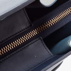 Pre Owned Celine Multicolor Leather Mini Luggage Tote