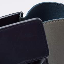 Pre Owned Celine Multicolor Leather Mini Luggage Tote