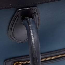 Pre Owned Celine Multicolor Leather Mini Luggage Tote