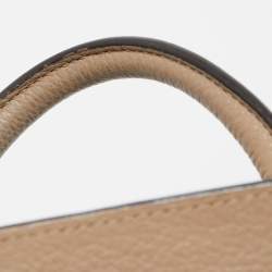 Pre Owned Céline Beige Leather Nano Luggage Tote