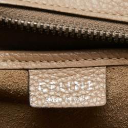 Pre Owned Céline Beige Leather Nano Luggage Tote