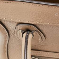 Pre Owned Céline Beige Leather Nano Luggage Tote