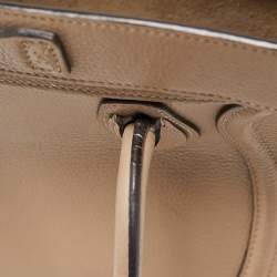 Pre Owned Céline Beige Leather Nano Luggage Tote