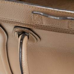 Pre Owned Céline Beige Leather Nano Luggage Tote