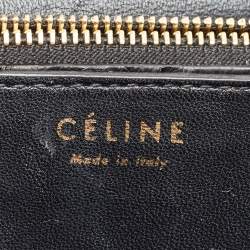 Celine Black Python Medium Classic Box Shoulder Bag