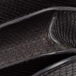 Celine Black Python Medium Classic Box Shoulder Bag