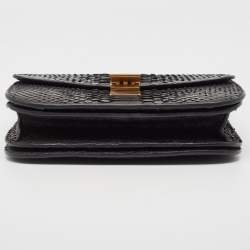 Celine Black Python Medium Classic Box Shoulder Bag