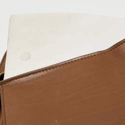 Pre Owned Celine Tri Color Leather and Suede Medium Trapeze Bag