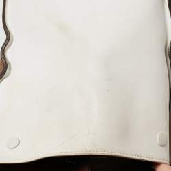 Pre Owned Celine Tri Color Leather and Suede Medium Trapeze Bag