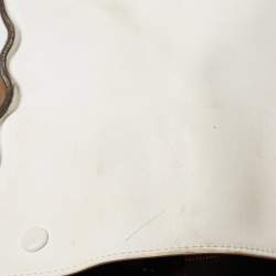 Pre Owned Celine Tri Color Leather and Suede Medium Trapeze Bag