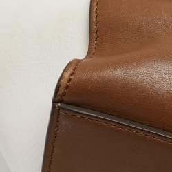 Pre Owned Celine Tri Color Leather and Suede Medium Trapeze Bag