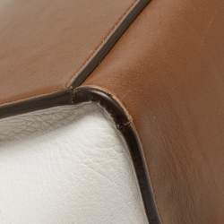 Pre Owned Celine Tri Color Leather and Suede Medium Trapeze Bag