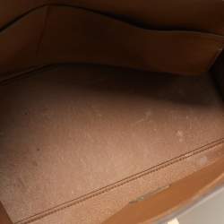 Pre Owned Celine Tri Color Leather and Suede Medium Trapeze Bag