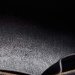 Pre Owned Celine Tri Color Leather and Canvas Mini Luggage Tote