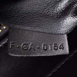 Pre Owned Celine Tri Color Leather and Canvas Mini Luggage Tote