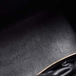 Pre Owned Celine Tri Color Leather and Canvas Mini Luggage Tote