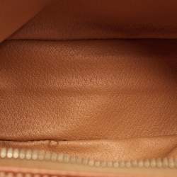 Pre Owned Celine Brown Macadam Coated Canvas and Leather Vanity Bag